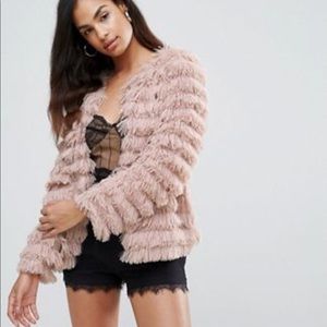 Shaggy Layer Faux Fur Coat